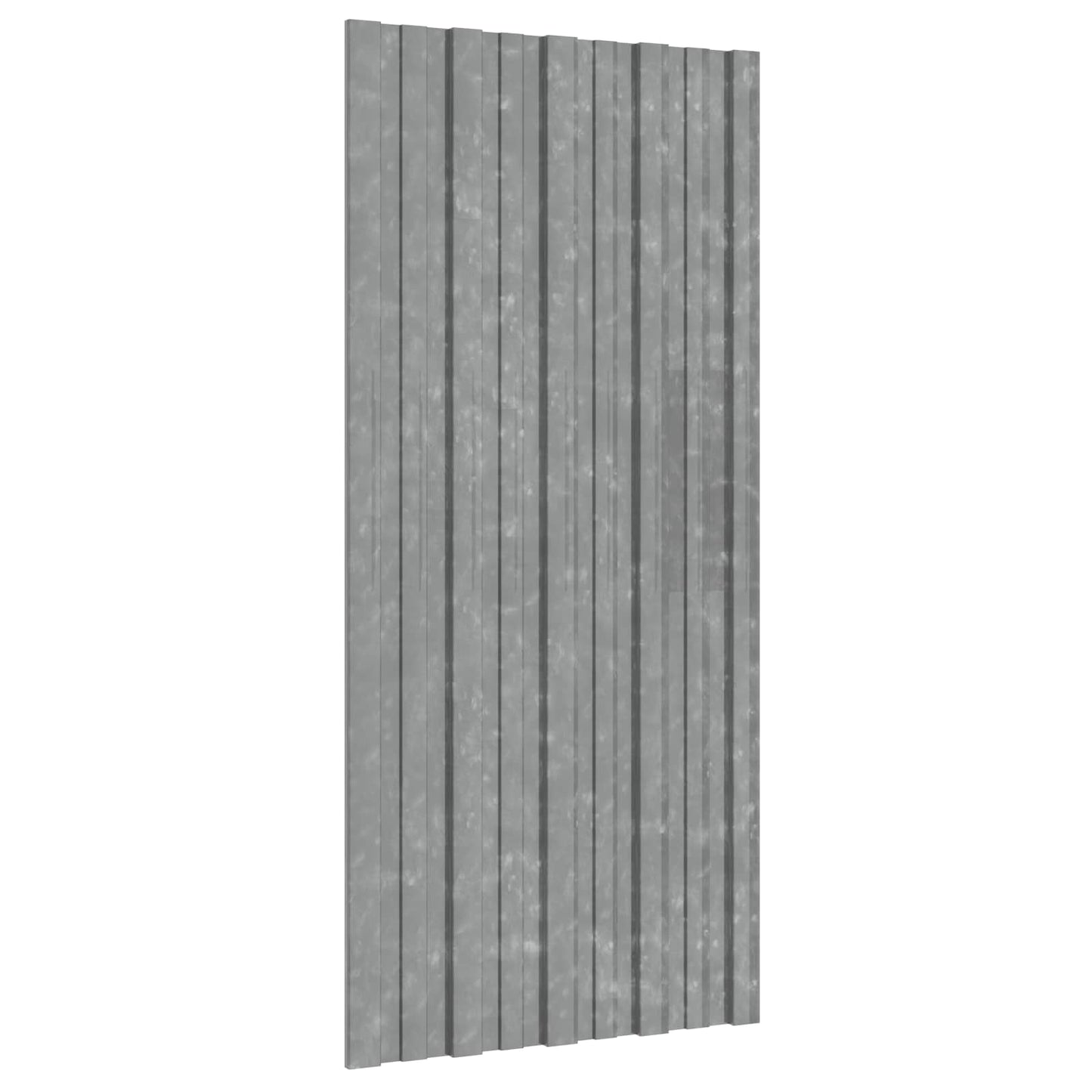 Tagpanel 12 pcs Sølv 100 x 45 cm Galvaniseret stål