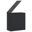 hyndeboks 100x49x103,5 cm polyrattan sort