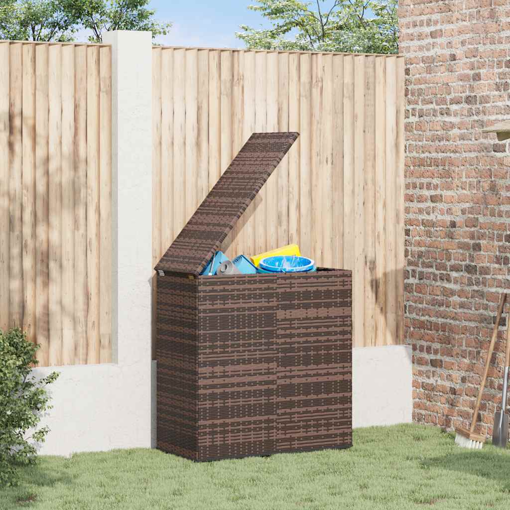hyndeboks 100x49x103,5 cm polyrattan brun