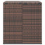 hyndeboks 100x97,5x104 cm polyrattan brun