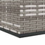 hyndeboks 100x97,5x104 cm polyrattan grå