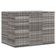 hyndeboks 145x100x103 cm polyrattan grå