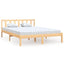 sengeramme 160x200 cm massivt fyrretræ