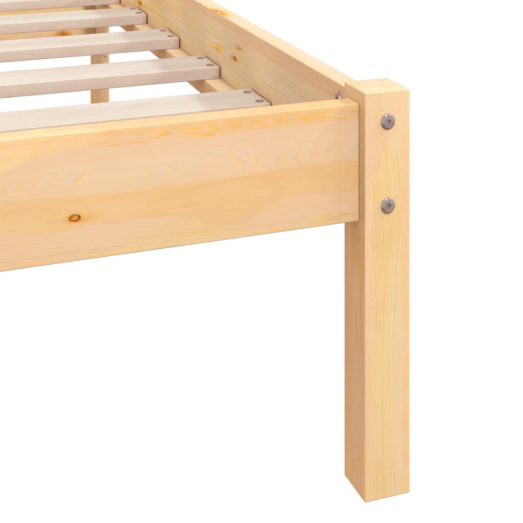 sengeramme 160x200 cm massivt fyrretræ