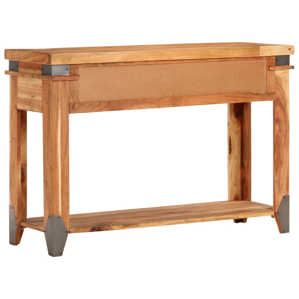 konsolbord 110x34x74 cm massivt akacietræ