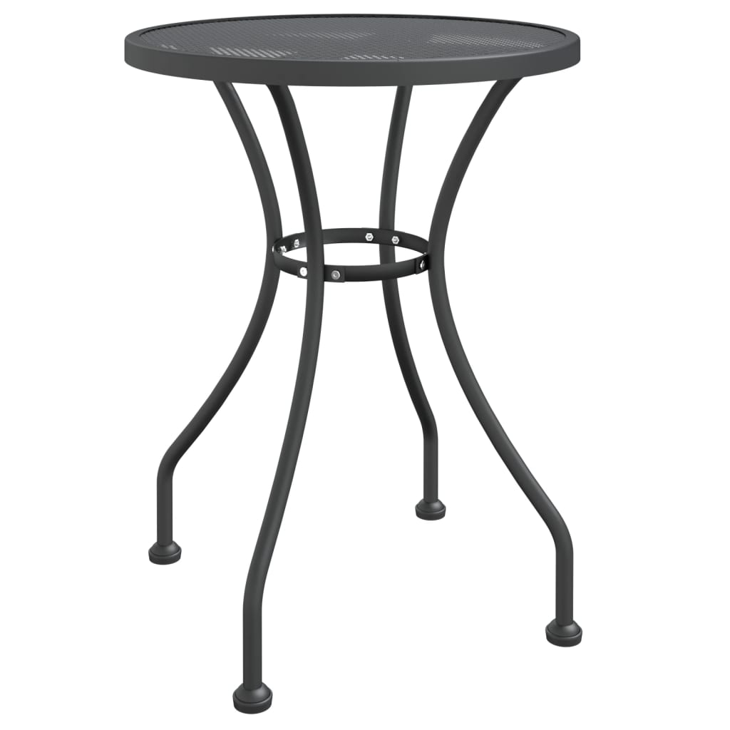 havebord Ø60x72 cm strækmetalnet antracitgrå