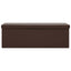 foldbar opbevaringsbænk PVC brun