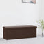 foldbar opbevaringsbænk PVC brun