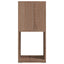 drejelig reol 34,5x34,5x75,5 cm konstrueret træ sonoma-eg