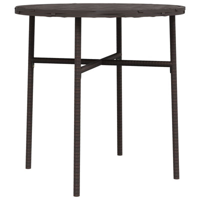 tebord 45 cm polyrattan brun