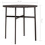 tebord 45 cm polyrattan brun