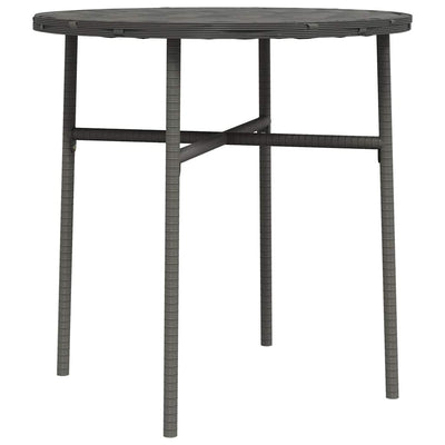 tebord 45 cm polyrattan grå