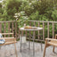 tebord 45 cm polyrattan grå