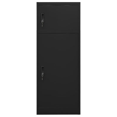 sadelskab 53x53x140 cm stål sort
