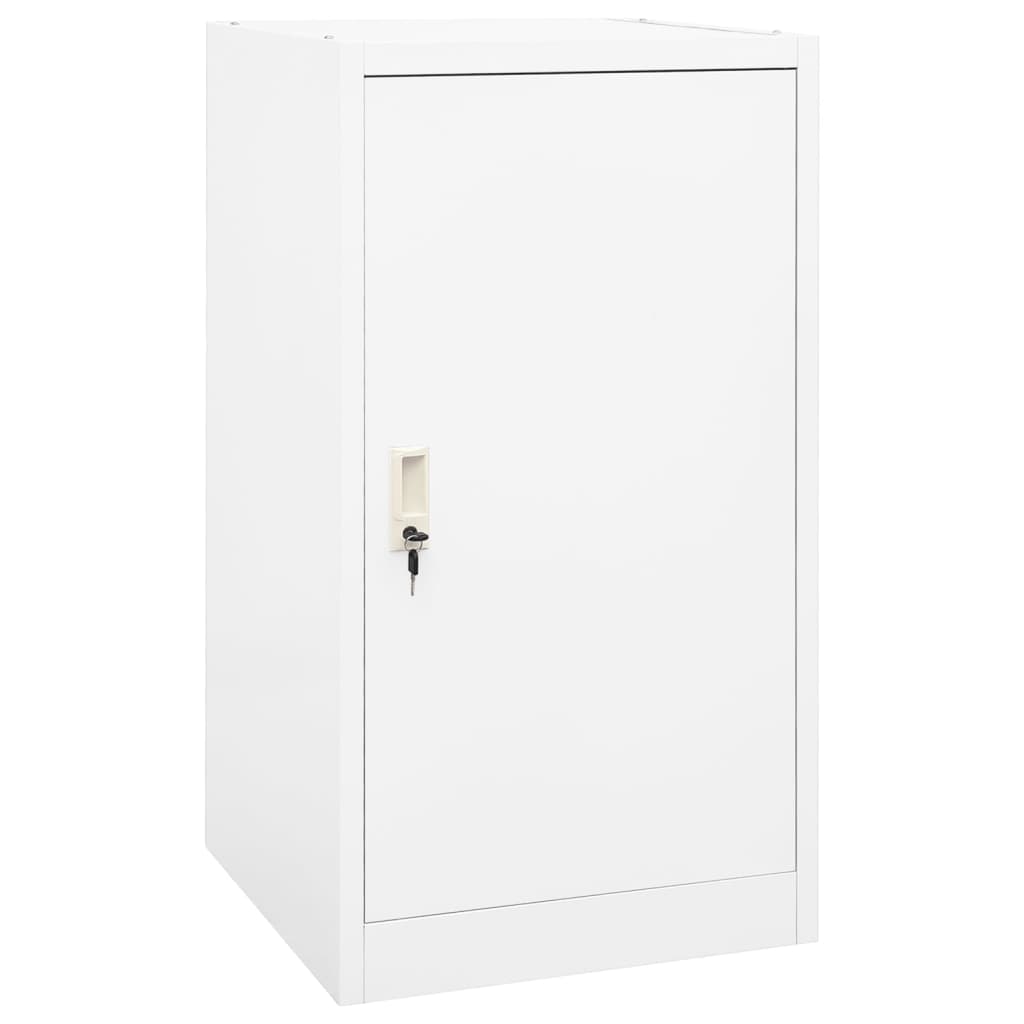 sadelskab 53x53x105 cm stål hvid billede