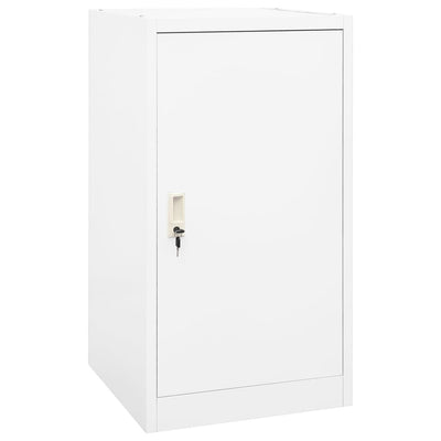 sadelskab 53x53x105 cm stål hvid