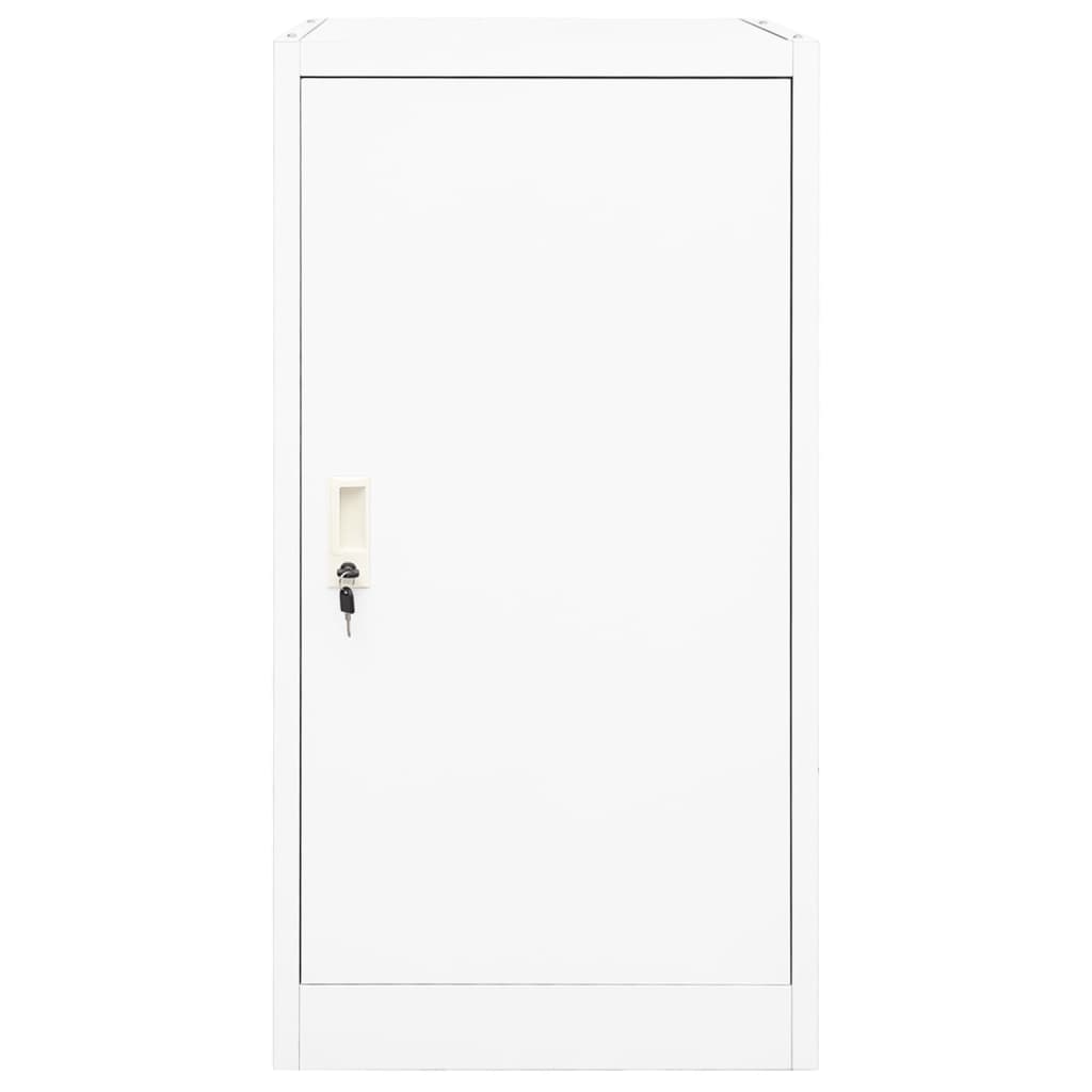 sadelskab 53x53x105 cm stål hvid