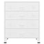 industriel kommode 78x40x93 cm metal hvid