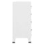 industriel kommode 78x40x93 cm metal hvid