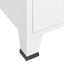 industriel kommode 78x40x93 cm metal hvid