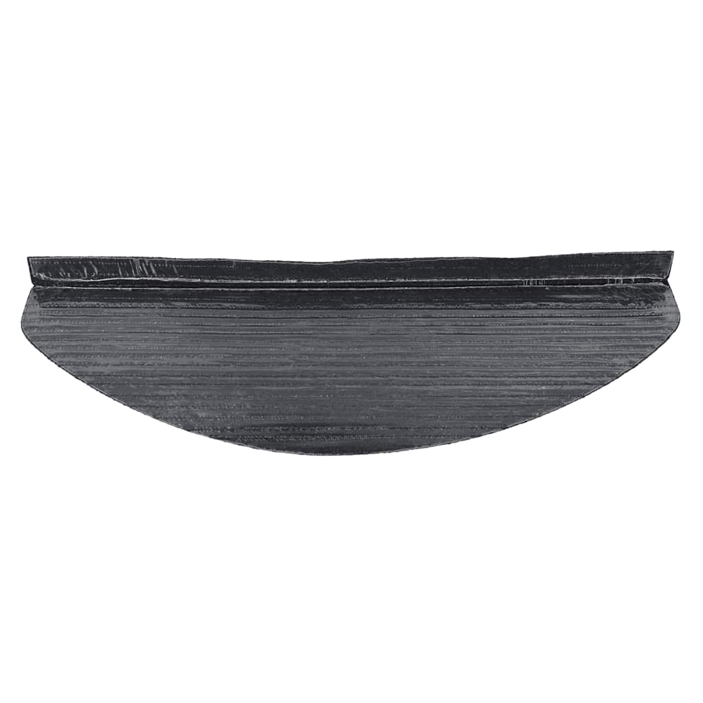 selvklæbende trappemåtter 15 stk. 56x17x3 cm sort