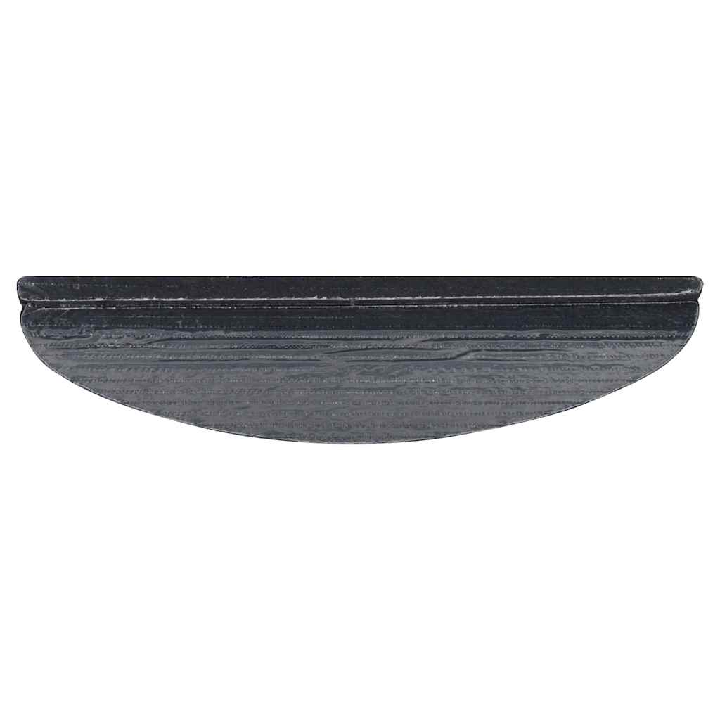 selvklæbende trappemåtter 15 stk. 56x17x3 cm grå