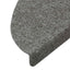 selvklæbende trappemåtter 15 stk. 56x17x3 cm grå