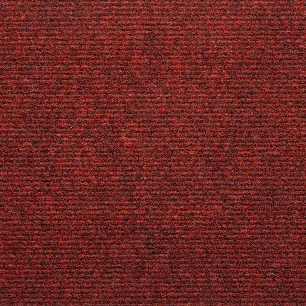 trappemåtter 15 stk. 65x22,5x3,5 cm selvklæbende rød