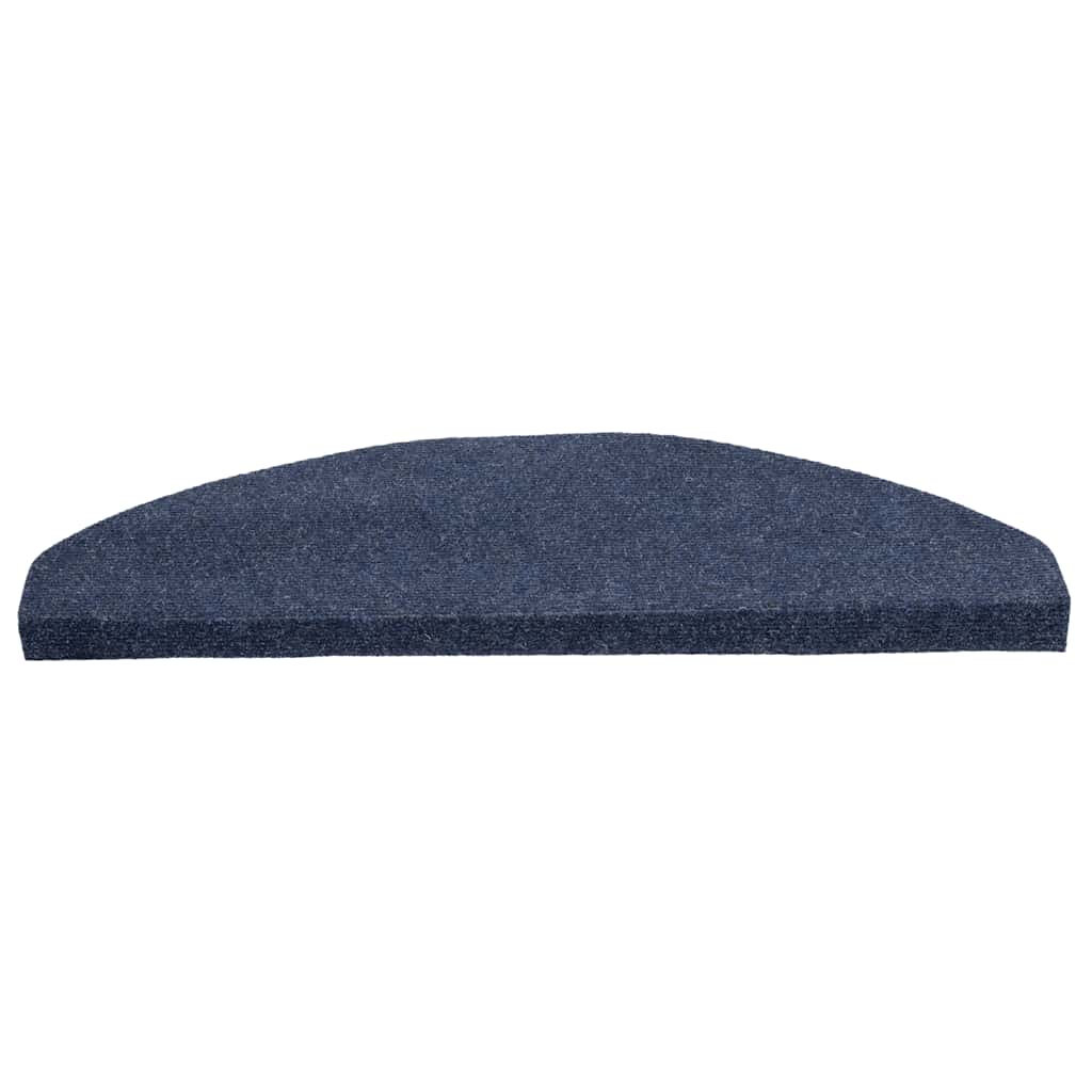 trappemåtter 15 stk. 65x22,5x3,5 cm selvklæbende blå