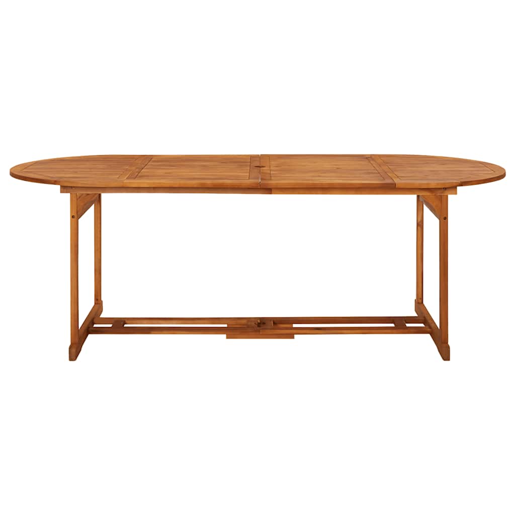 spisebordssæt til haven 9 dele 220x90x75 cm massivt akacietræ