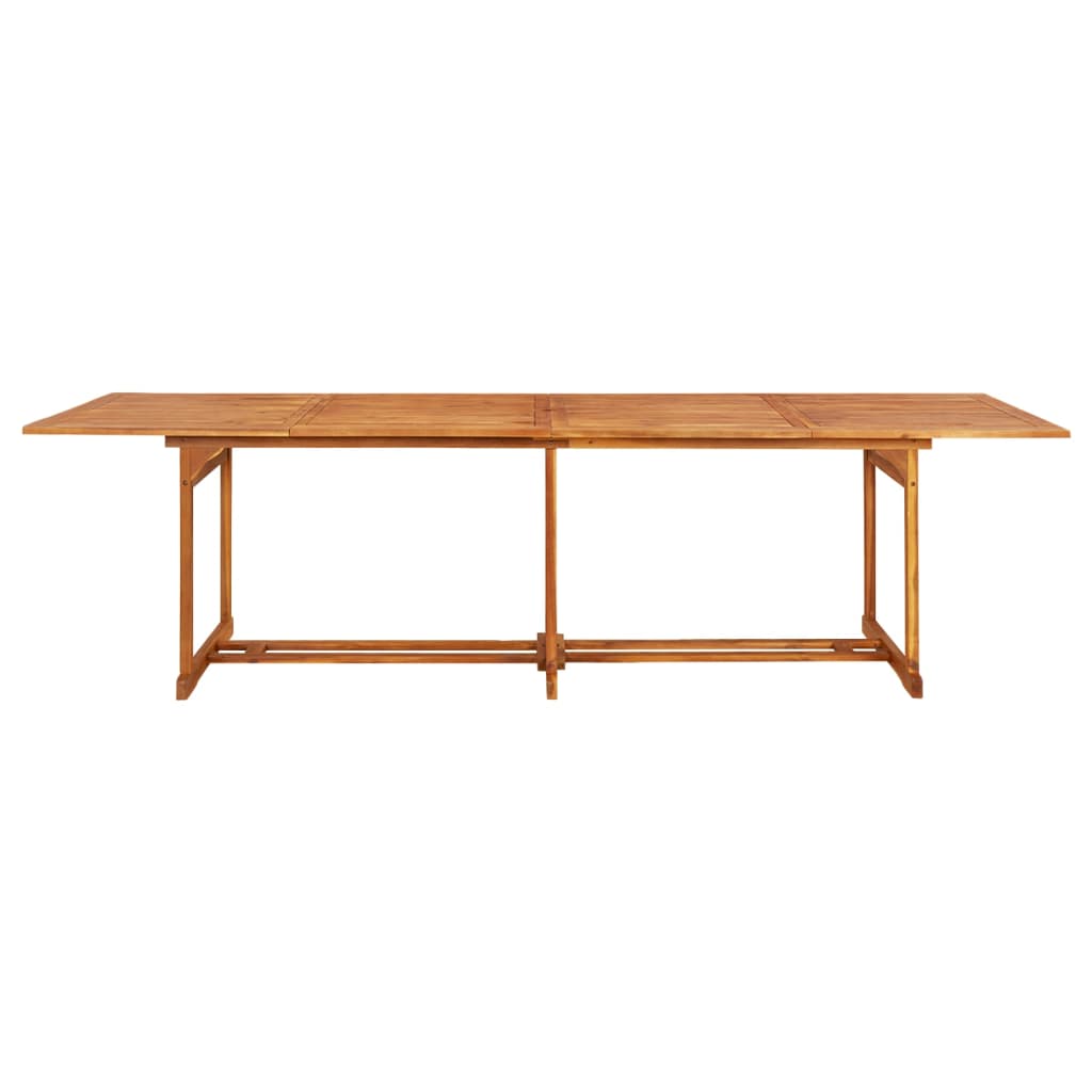 spisebordssæt til haven 11 dele 280x90x75 cm massivt akacietræ