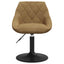 drejelige spisebordsstole 6 stk. velour brun
