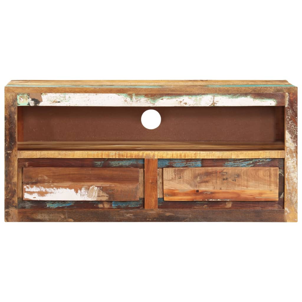 tv-bord 88x30x40 cm massivt genbrugstræ