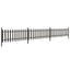 stakit med stolper 3 stk. 614x80 cm WPC
