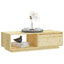 sofabord 110x50x33,5 cm massivt fyrretræ