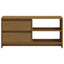 tv-skab 80x31x39 cm massivt grantræ honningbrun