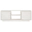 tv-bord 110x30x40 cm massivt fyrretræ hvid