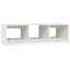 sofabord 110x50x34 cm massivt fyrretræ hvid