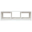 sofabord 110x50x34 cm massivt fyrretræ hvid