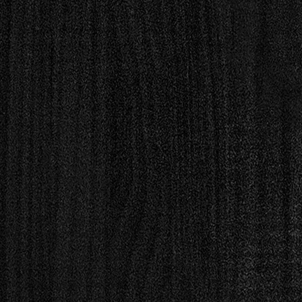 sofabord 110x50x34 cm massivt fyrretræ sort