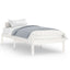 sengeramme 90x190 cm Single massivt træ hvid