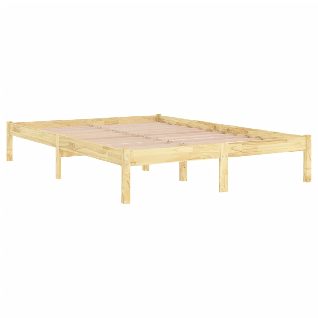sengeramme 135x190 cm massivt træ