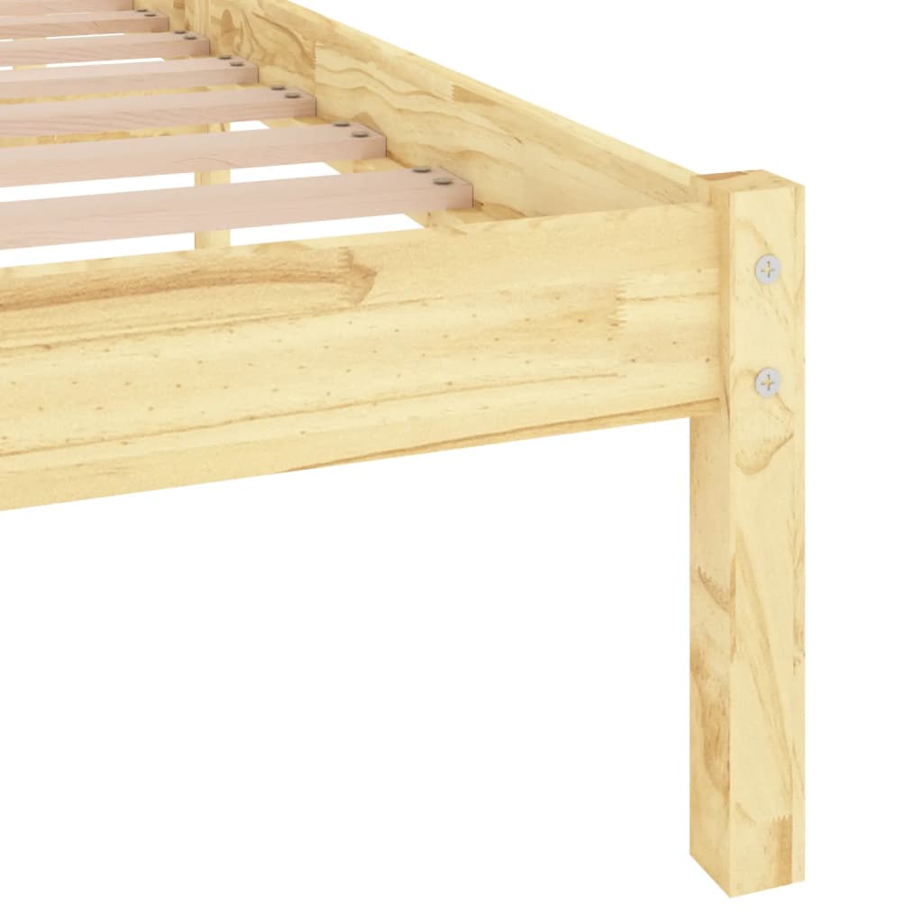 sengeramme 200x200 cm massivt fyrretræ
