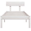 sengeramme 75x190 cm Small Single massivt træ hvid