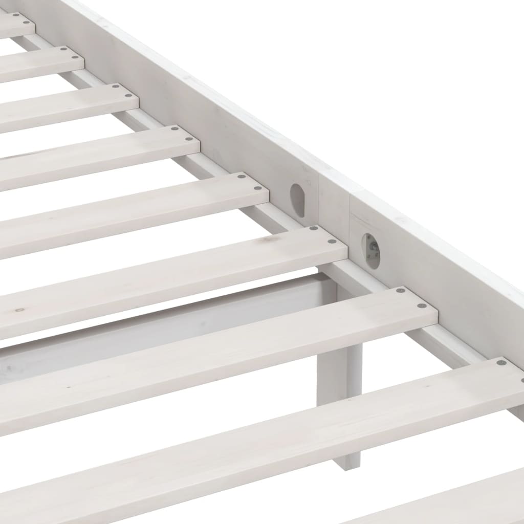 sengeramme 75x190 cm Small Single massivt træ hvid