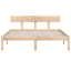 sengeramme 140x190 cm massivt fyrretræ