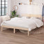 sengeramme 140x190 cm massivt fyrretræ