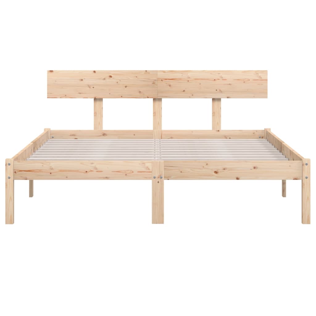 sengeramme uden madras 120x200 cm massivt træ
