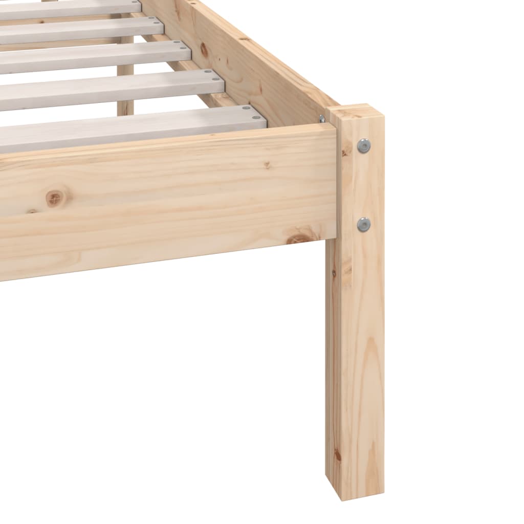 sengeramme uden madras 160x200 cm massivt træ