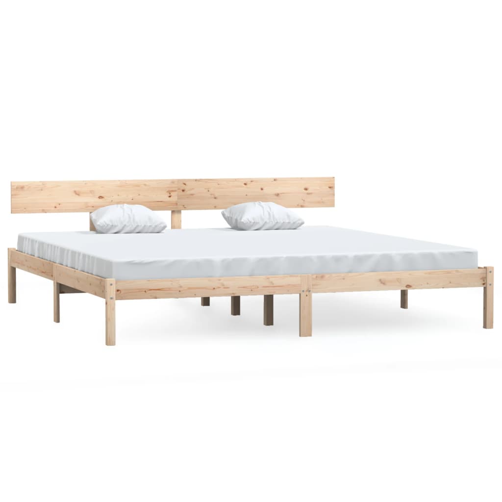 sengeramme 180x200 cm massivt fyrretræ